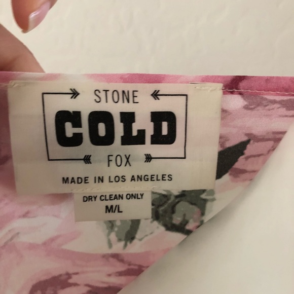 Stone Cold Fox Floral Rose Dress Robe Boho Besos - Picture 7 of 7